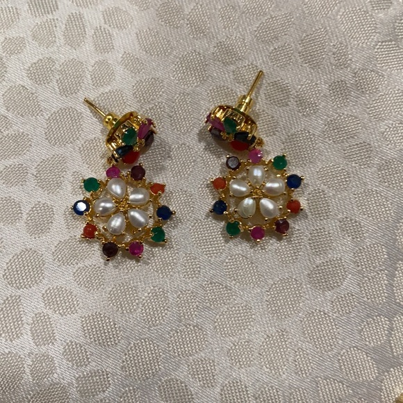 Multi-colored necklace and earrings set !!trade!! - Picture 3 of 4